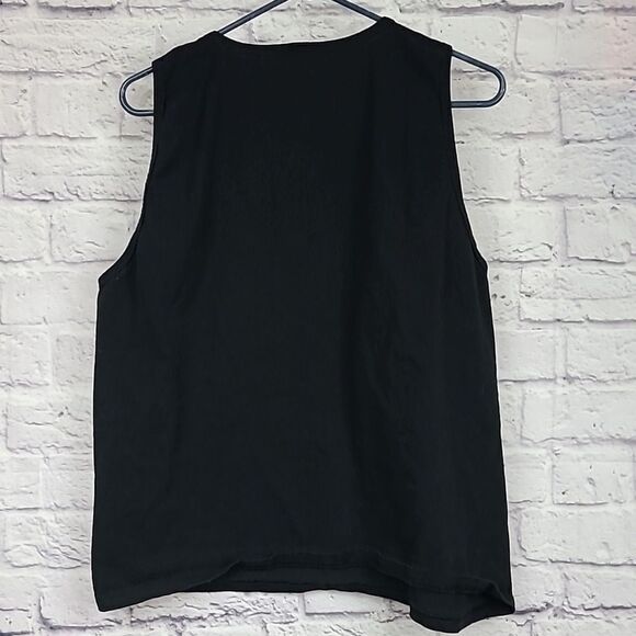 Barbados Black Tank Top Graphic Tee XL Sleeveless Unisex T-Shirt Women's Men - Picture 4 of 4